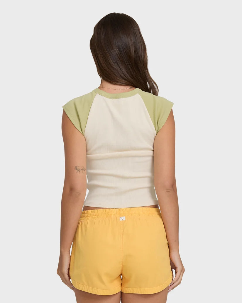 Horizon Raglan Short Sleeve Knit Baby Tee