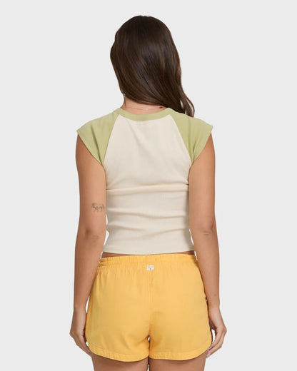 Horizon Raglan Short Sleeve Knit Baby Tee