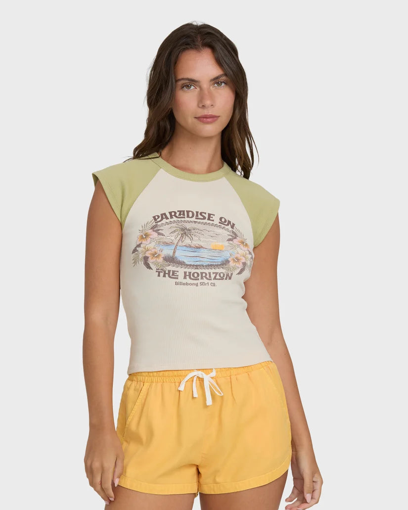 Horizon Raglan Short Sleeve Knit Baby Tee