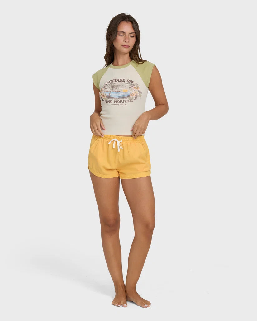 Horizon Raglan Short Sleeve Knit Baby Tee
