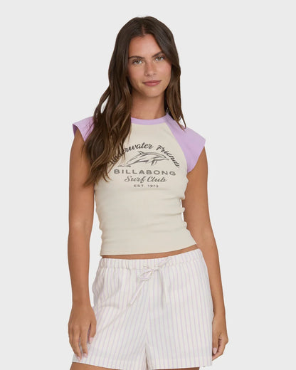 Horizon Raglan Short Sleeve Knit Baby Tee