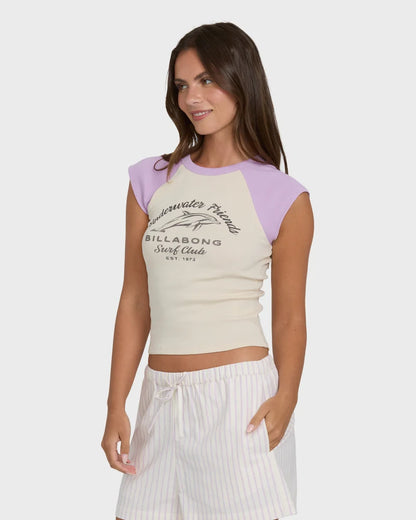 Horizon Raglan Short Sleeve Knit Baby Tee
