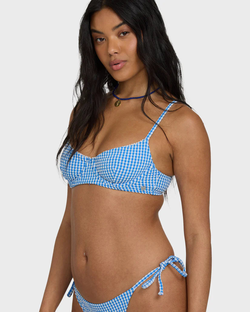 Mini Wave Check Helena Underwire Bikini Top