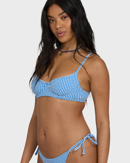 Mini Wave Check Helena Underwire Bikini Top