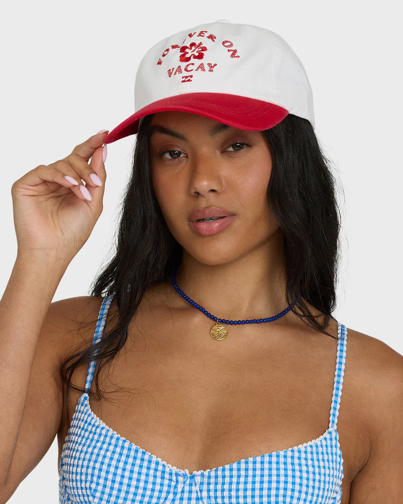 Dad cap in Fiesta Red — alternate view 1, Billabong