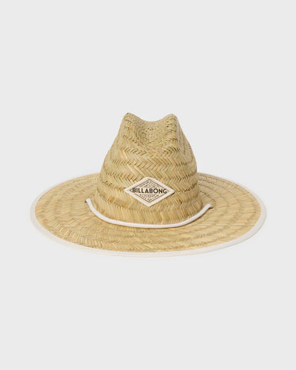 Tipton lifeguard hat in Salt Crystal — detail view, Billabong