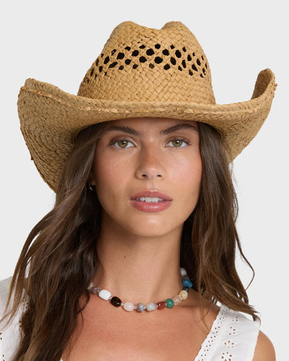 Wild Waves Wide Brim Straw Hat