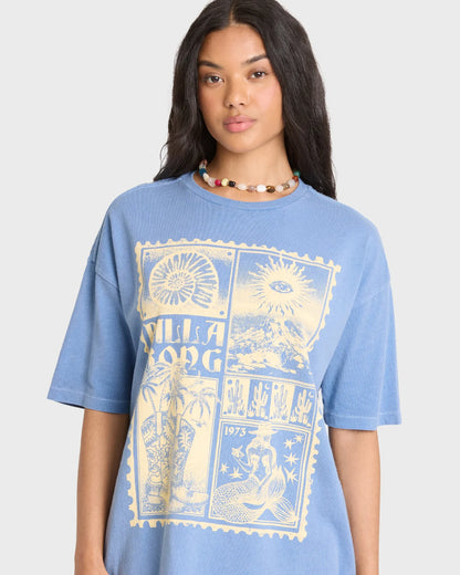 Across Skies Short Sleeve Cotton T-Shirt