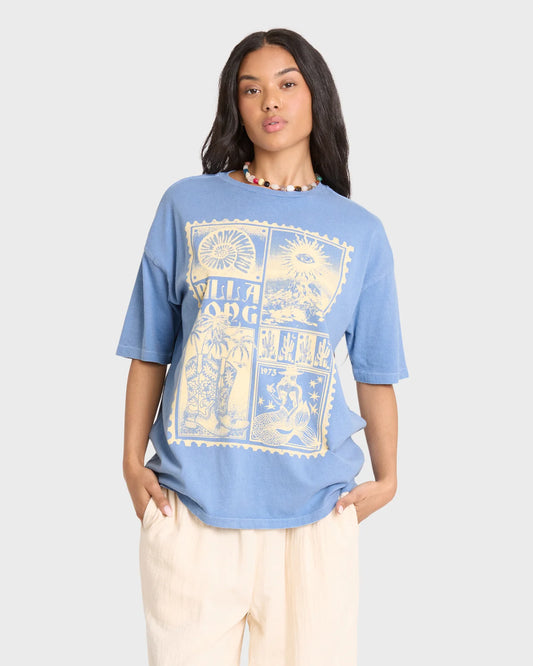 Across Skies Short Sleeve Cotton T-Shirt