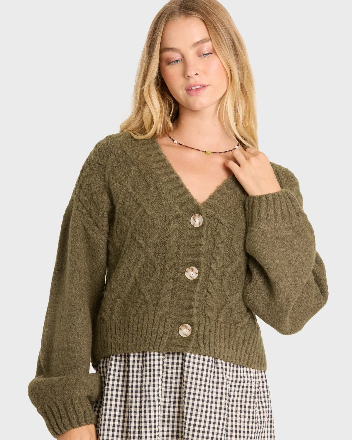 August V-Neck Cardigan Sweater