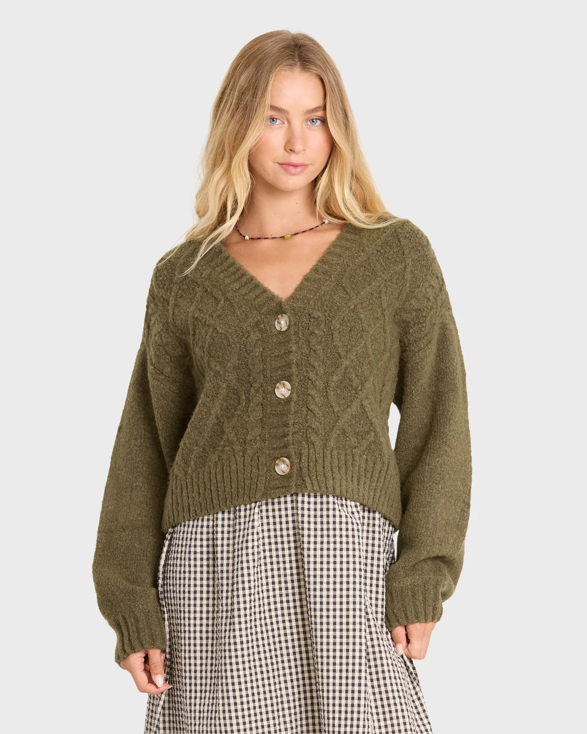 August V-Neck Cardigan Sweater
