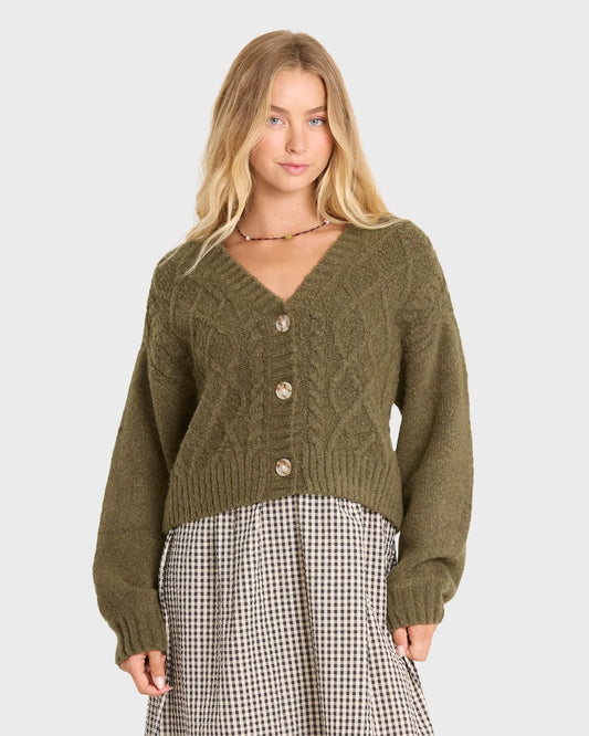 August V-Neck Cardigan Sweater