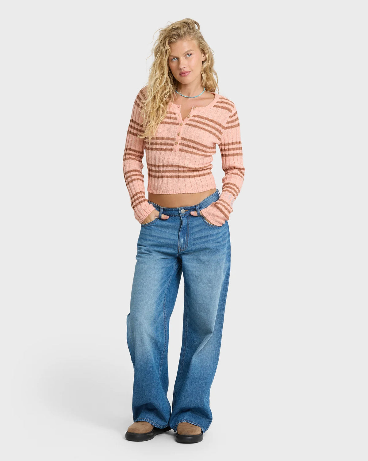 Ziggy Cropped V-Neck Sweater