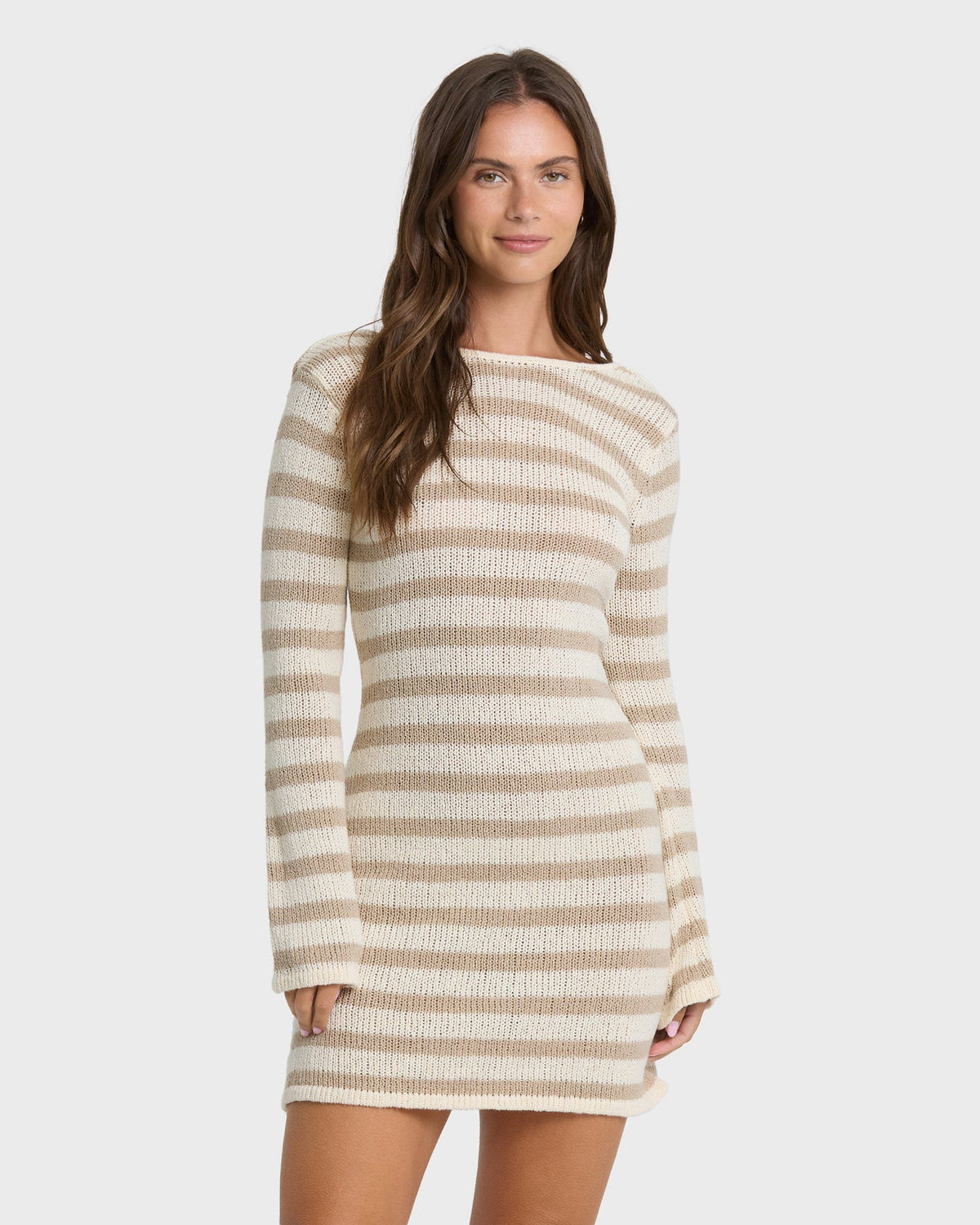 Raye Mini Long-Sleeve Knit Dress
