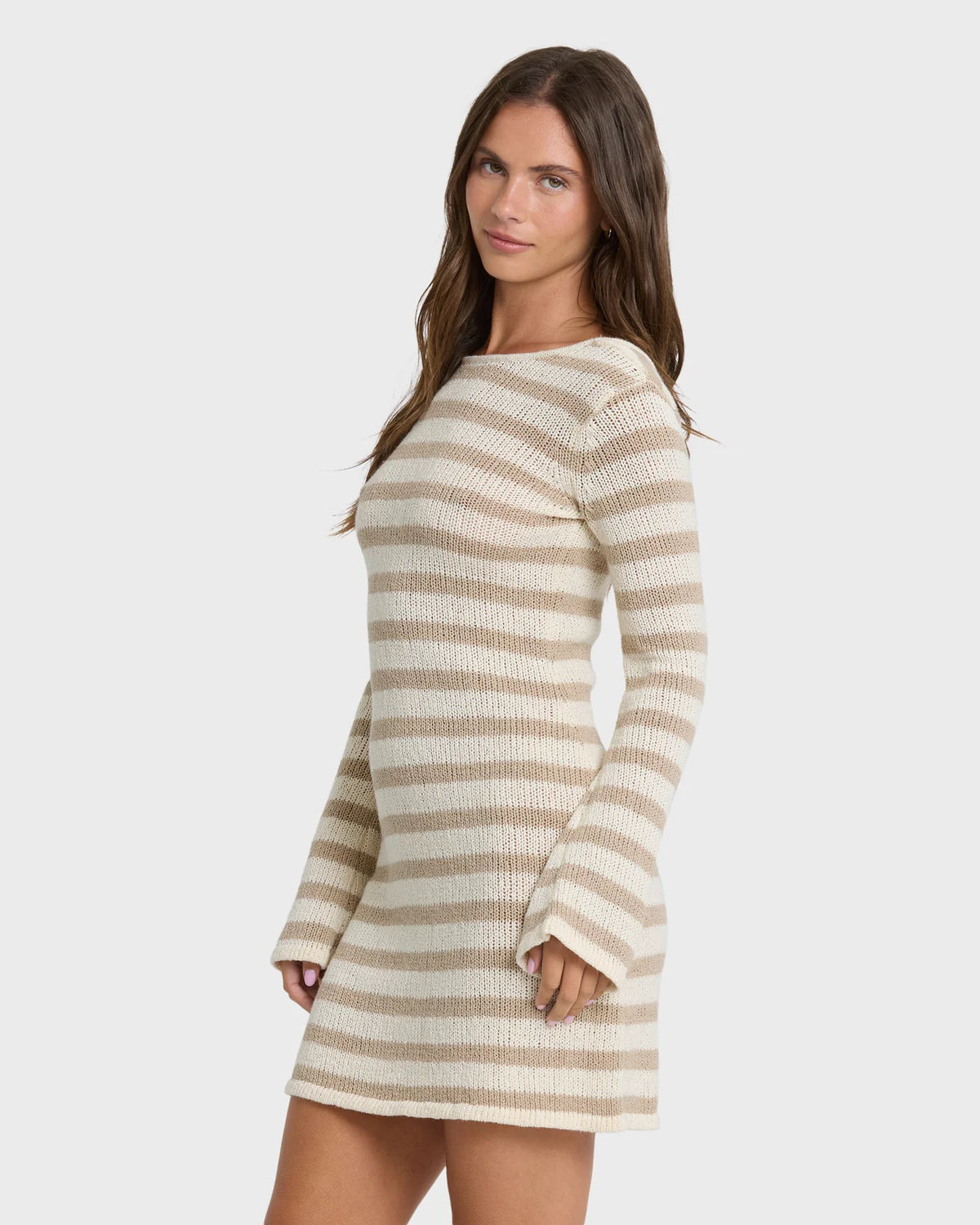 Raye Mini Long-Sleeve Knit Dress