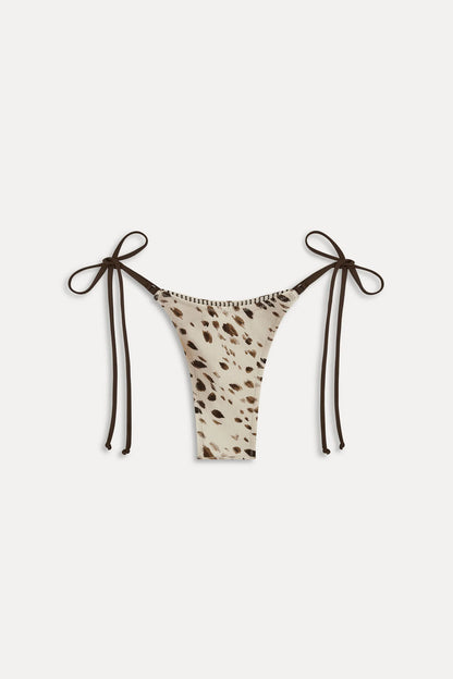 x JENNIE Elena Satin Reversible Tie Side Bikini Bottom