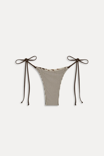 x JENNIE Elena Satin Reversible Tie Side Bikini Bottom