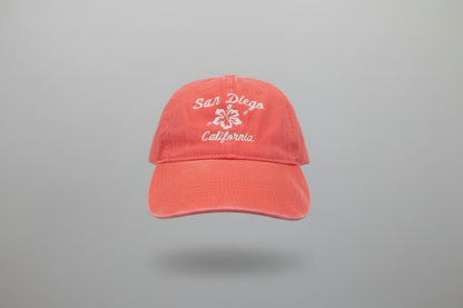 Embroidered San Diego Washed Baseball Hat