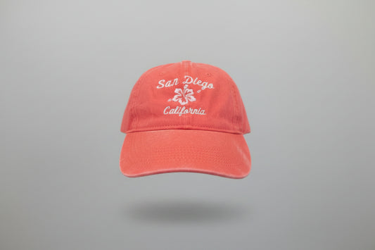 Embroidered San Diego Washed Baseball Hat