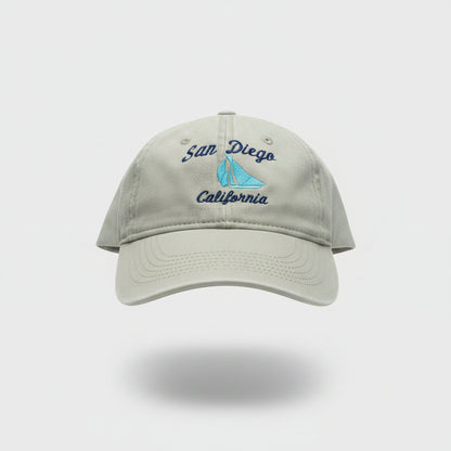 Embroidered San Diego Washed Baseball Hat
