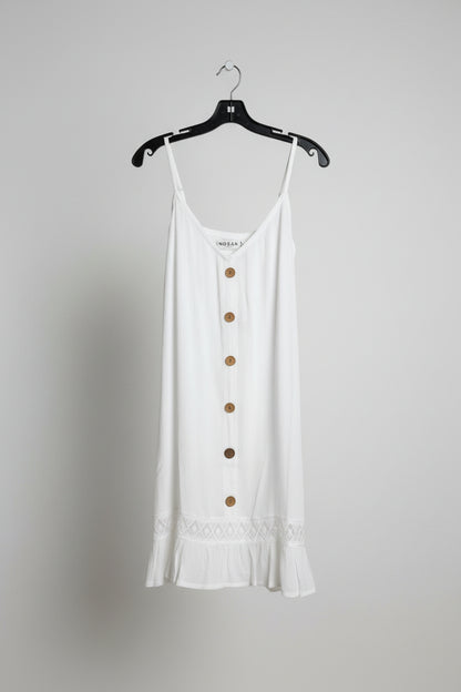 Faux Buttoned Down Cover Up Dress