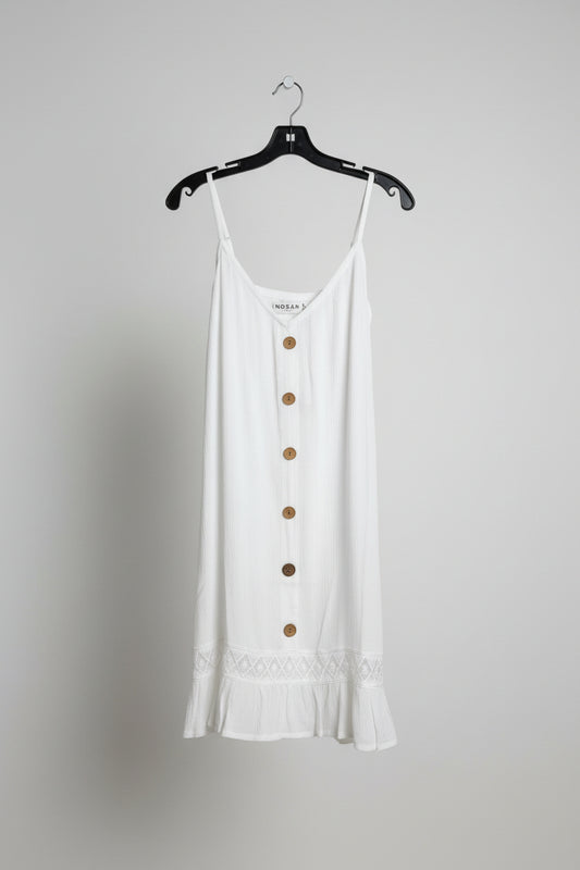 Faux Buttoned Down Cover Up Dress