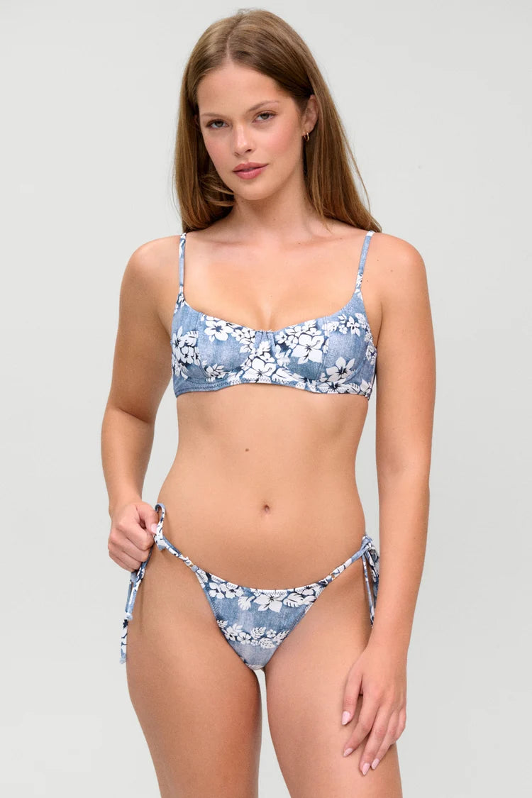 Lola Tie Side Thong Bikini Bottom
