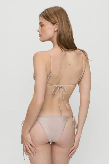 Mackenzie Cheeky Shine Tie Side Bikini Bottom