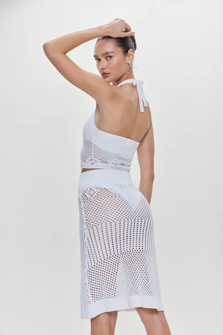 Orchard Crochet Midi Skirt