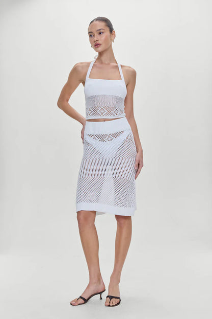 Orchard Crochet Midi Skirt