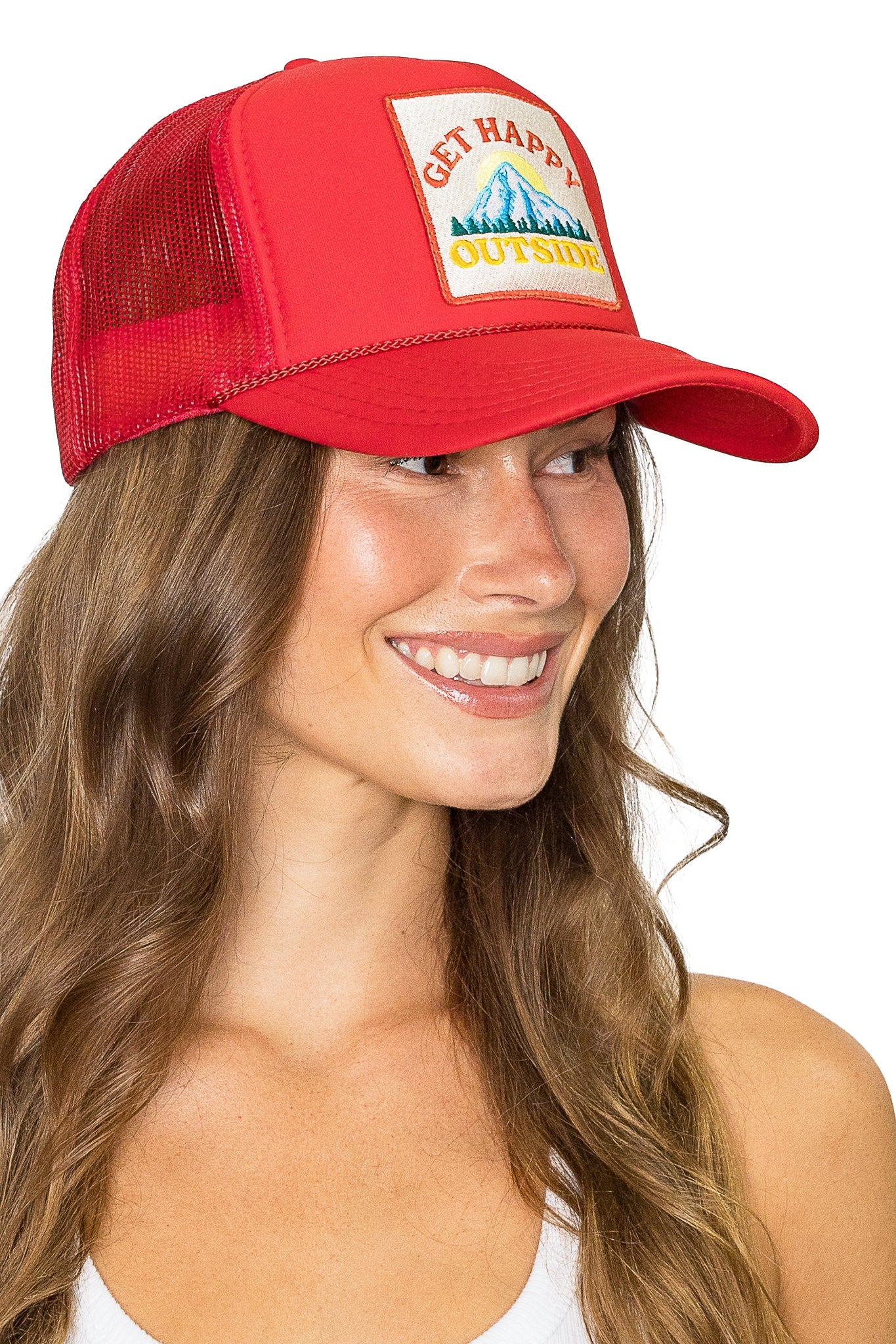 Get Happy Outside Trucker Hat