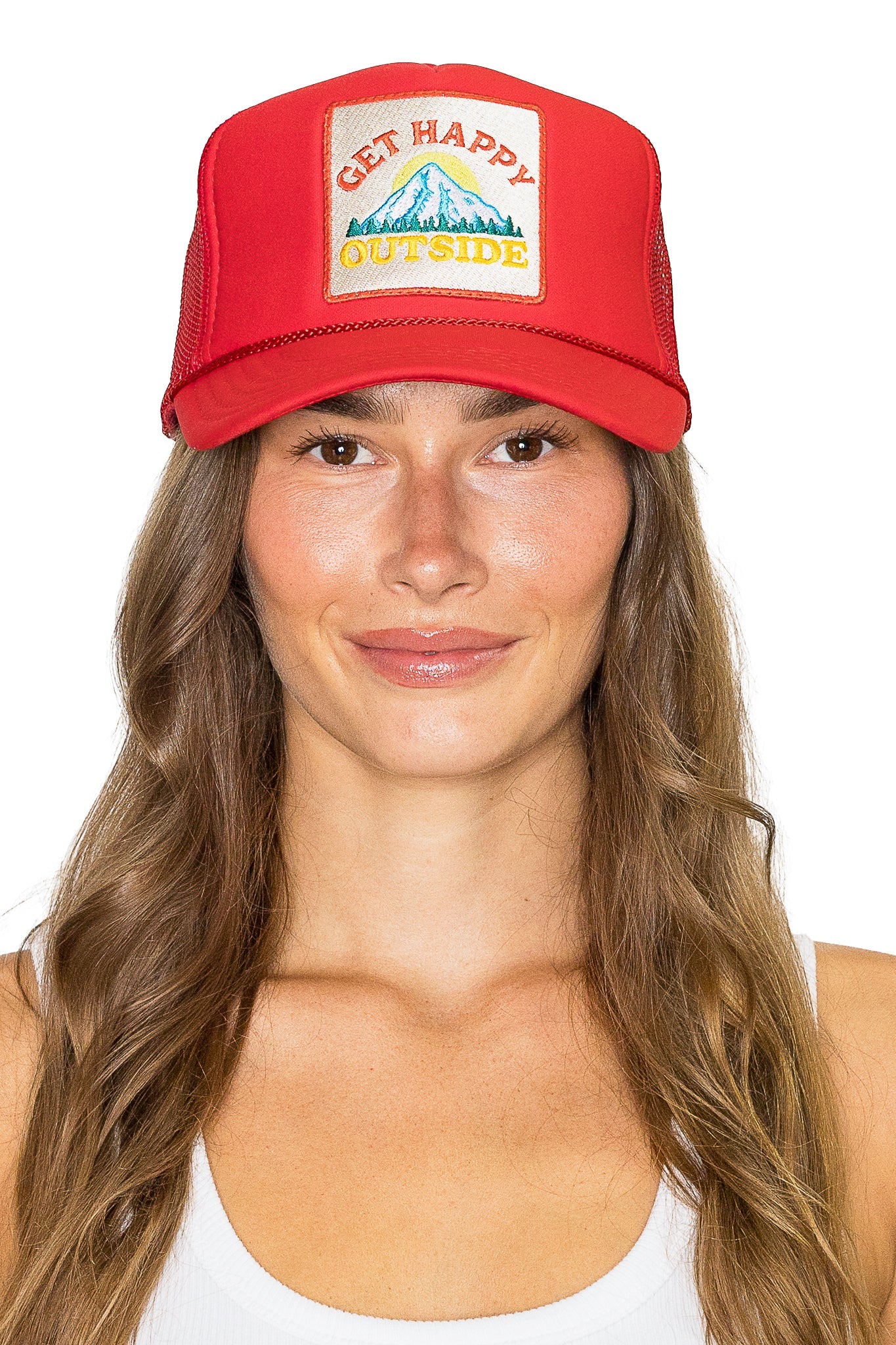 Get Happy Outside Trucker Hat