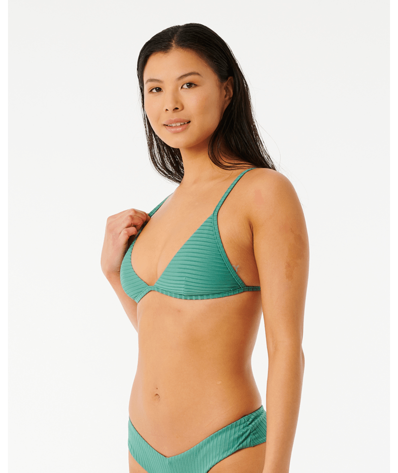 Premium Surf Banded Fixed Triangle Bikini Top The Bikini Shoppe