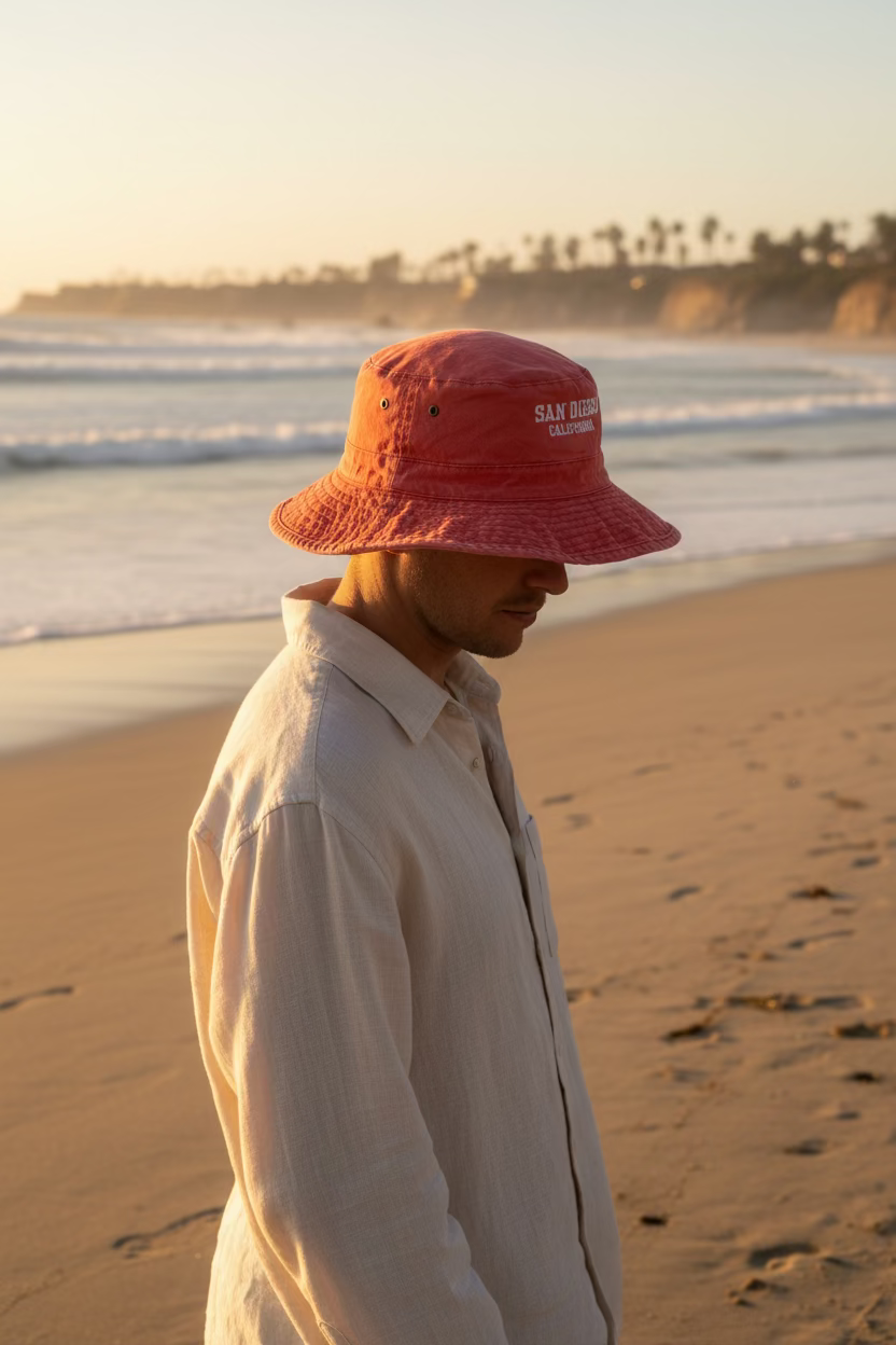 San Diego washed bucket hat