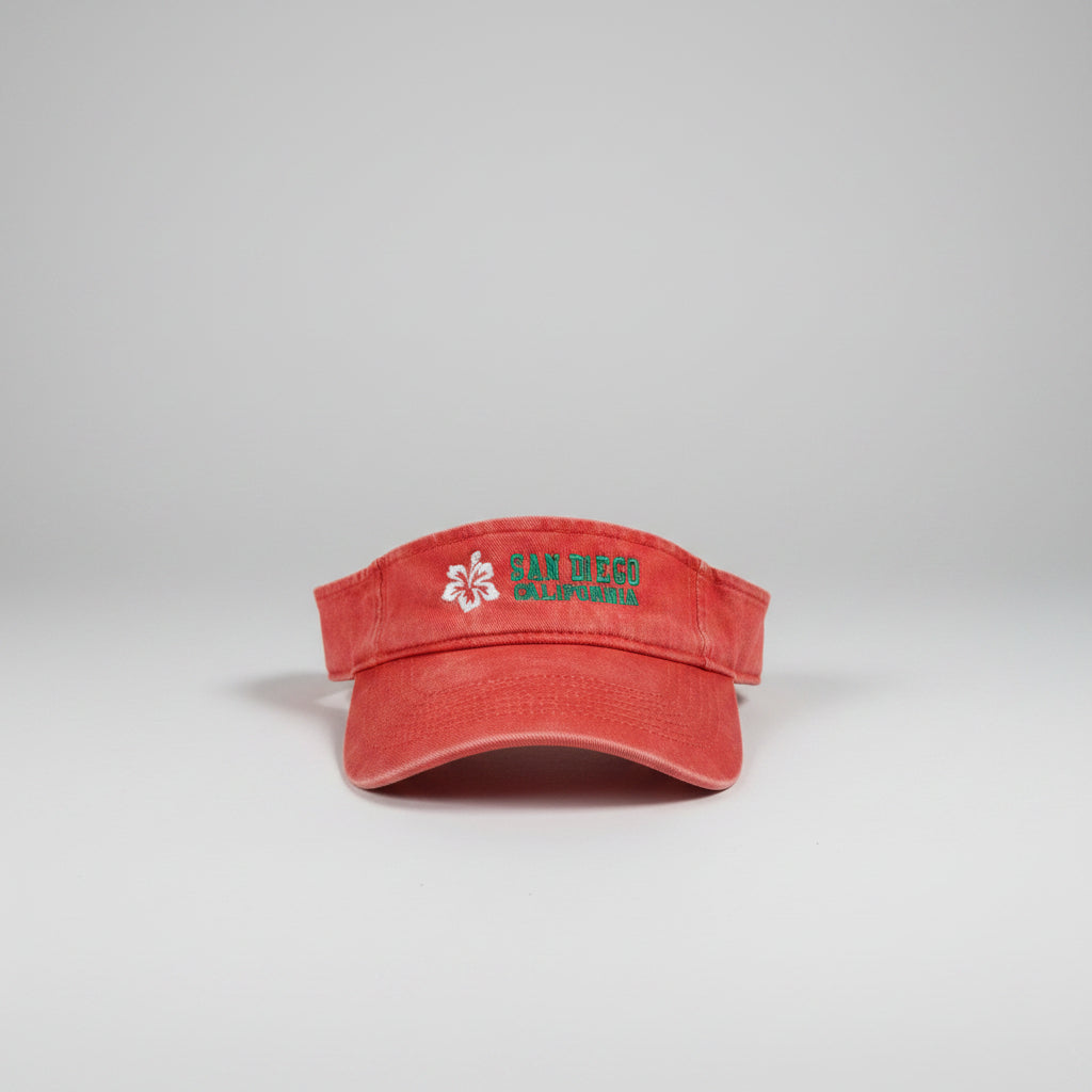 Embroidered Washed Visor