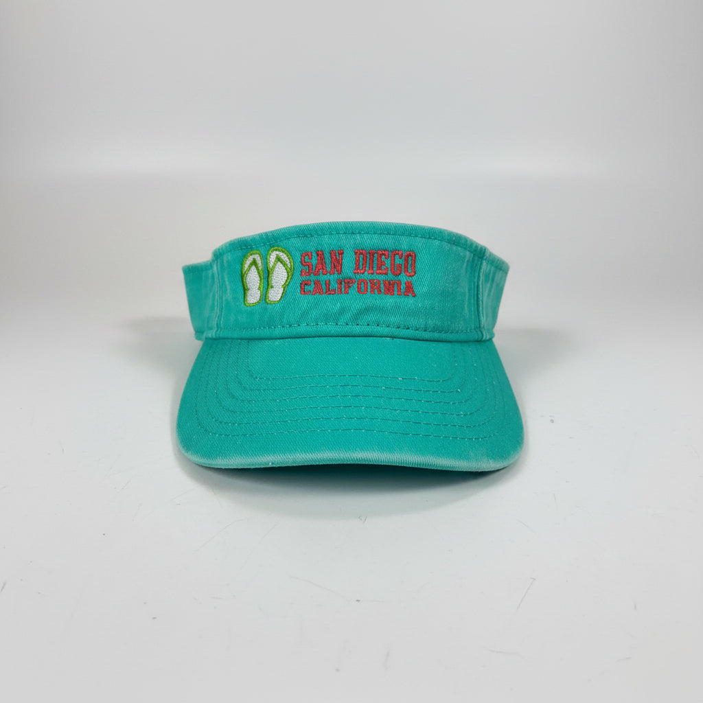 Embroidered Washed Visor