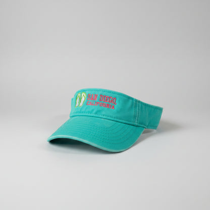 Embroidered Washed Visor