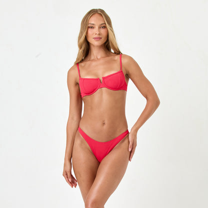 Hunter Ribbed Bikini Top