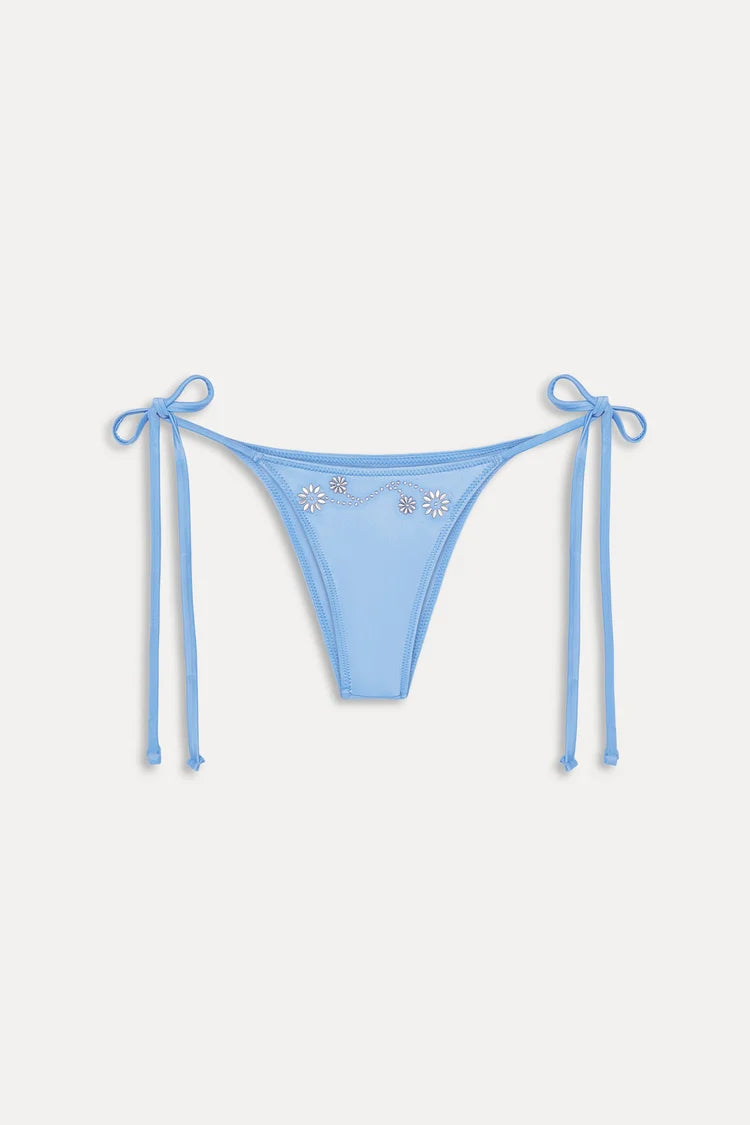 Mackenzie Cheeky Shine Tie Side Bikini Bottom