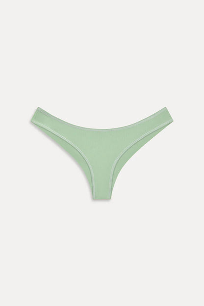 Marina Ribbed Cheeky Bikini Bottom