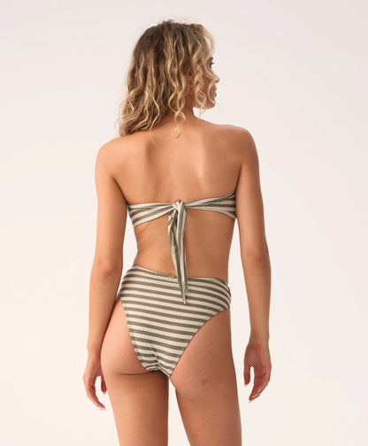 Meadow Detail Bandeau Bikini Top