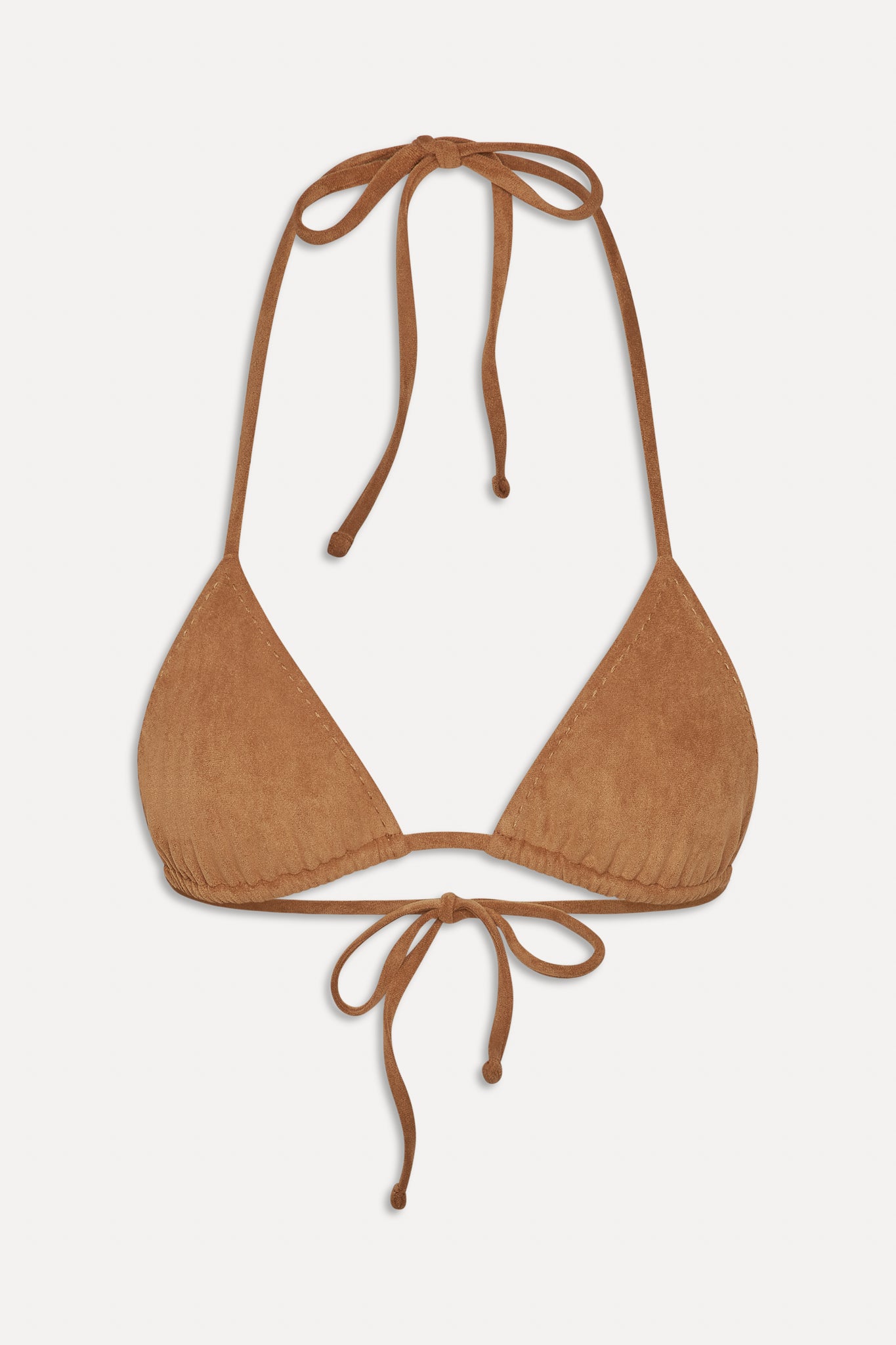 Bella Hadid x Frankies Nick Suede Triangle Bikini Top