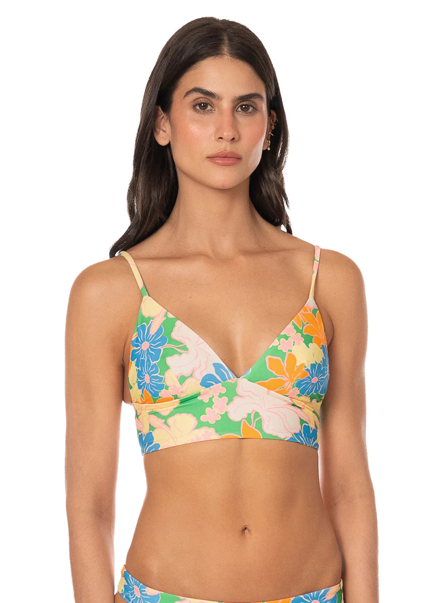 Tropic Lei Mirage Long Line Triangle Bikini Top