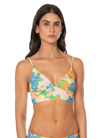 Tropic Lei Mirage Long Line Triangle Bikini Top