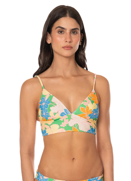 Tropic Lei Mirage Long Line Triangle Bikini Top