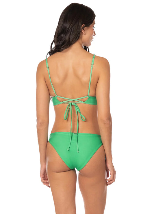 Green Sublimity regular rise classic cheeky bikini bottom by Maaji