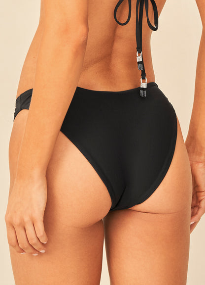 Pure Black Splendour Bikini Bottom