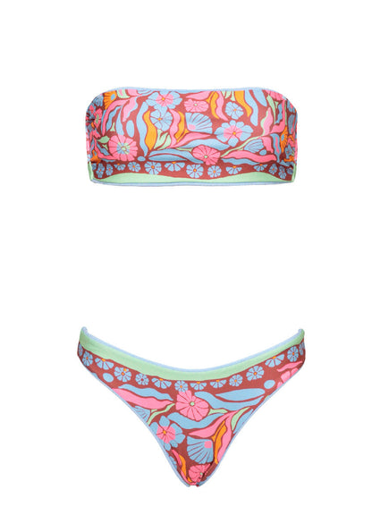 Serenity Blue Sublimity Regular Rise Classic Bikini Bottom