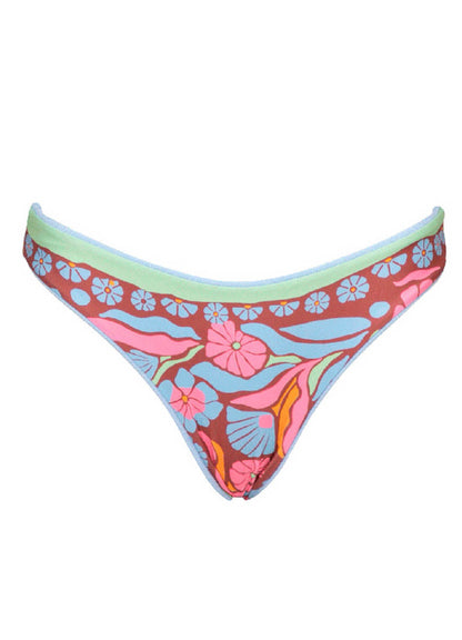 Serenity Blue Sublimity Regular Rise Classic Bikini Bottom