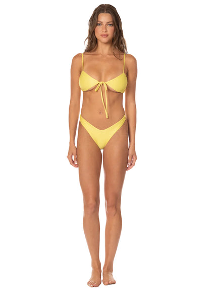 Sunbeam Glow Dubai Front Tie Bralette Bikini Top